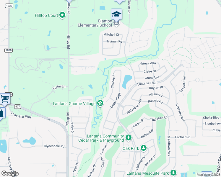 map of restaurants, bars, coffee shops, grocery stores, and more near 9051 Charles Street in Lantana