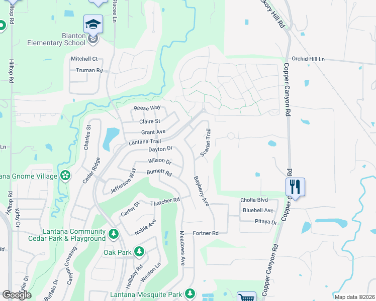 map of restaurants, bars, coffee shops, grocery stores, and more near 8717 Bayberry Avenue in Lantana