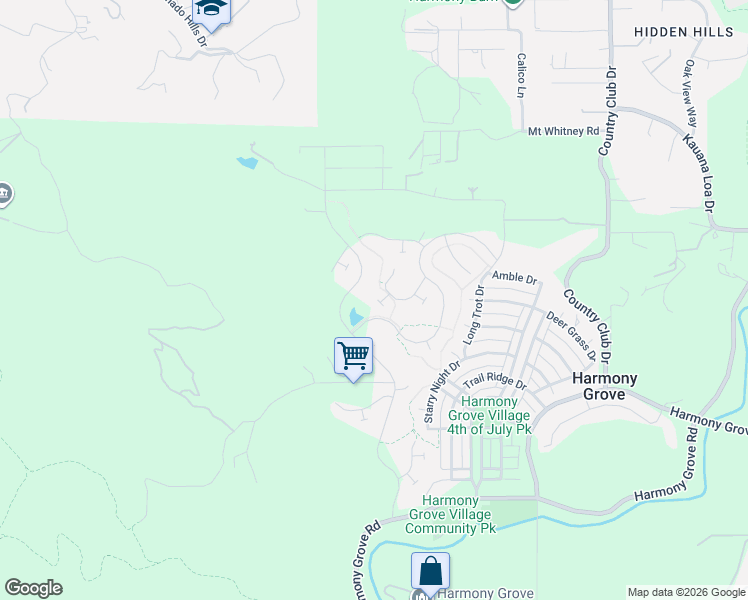 map of restaurants, bars, coffee shops, grocery stores, and more near 21665 Wilgen Road in Escondido