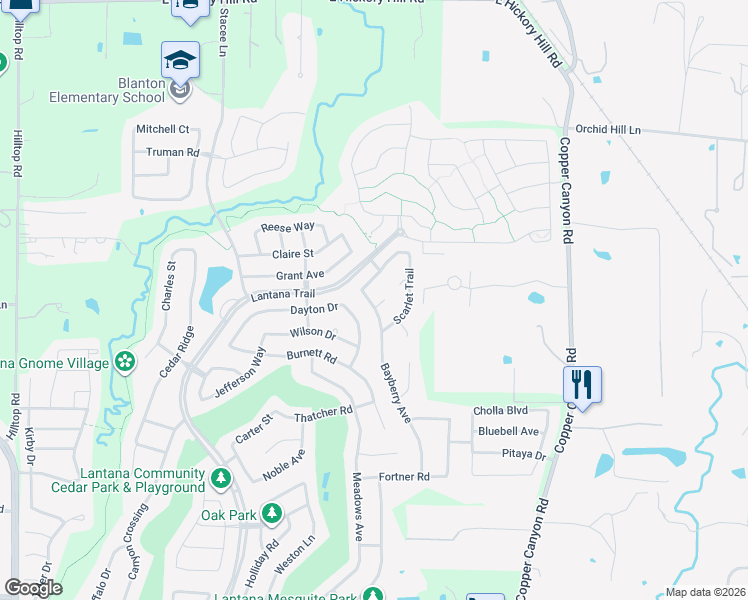 map of restaurants, bars, coffee shops, grocery stores, and more near 8717 Bayberry Avenue in Lantana