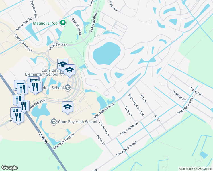 map of restaurants, bars, coffee shops, grocery stores, and more near 186 Brookhaven Road in Summerville