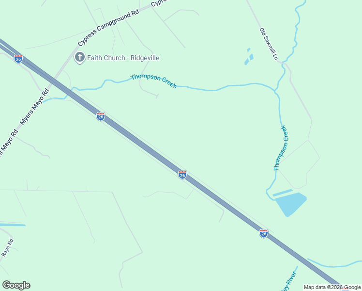 map of restaurants, bars, coffee shops, grocery stores, and more near in Ridgeville