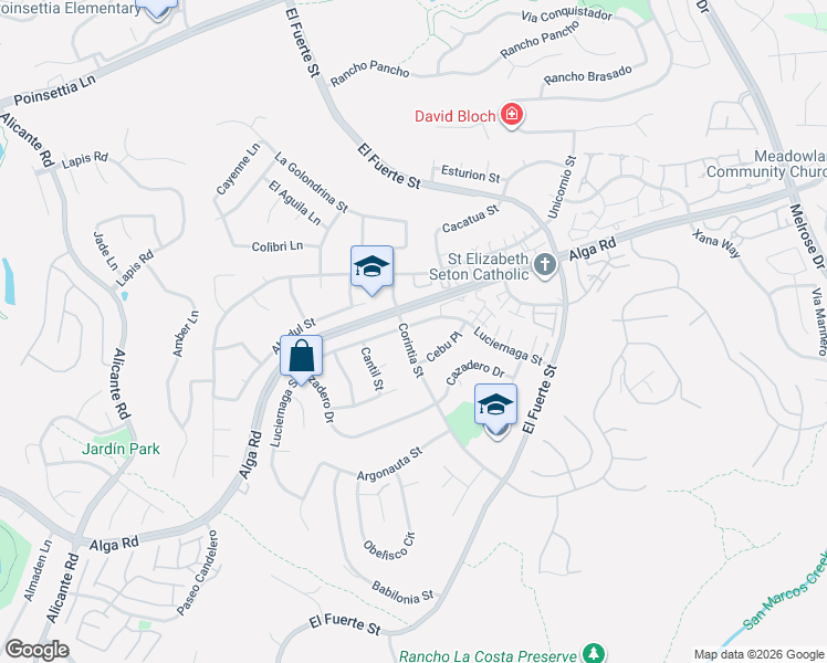 map of restaurants, bars, coffee shops, grocery stores, and more near in Carlsbad