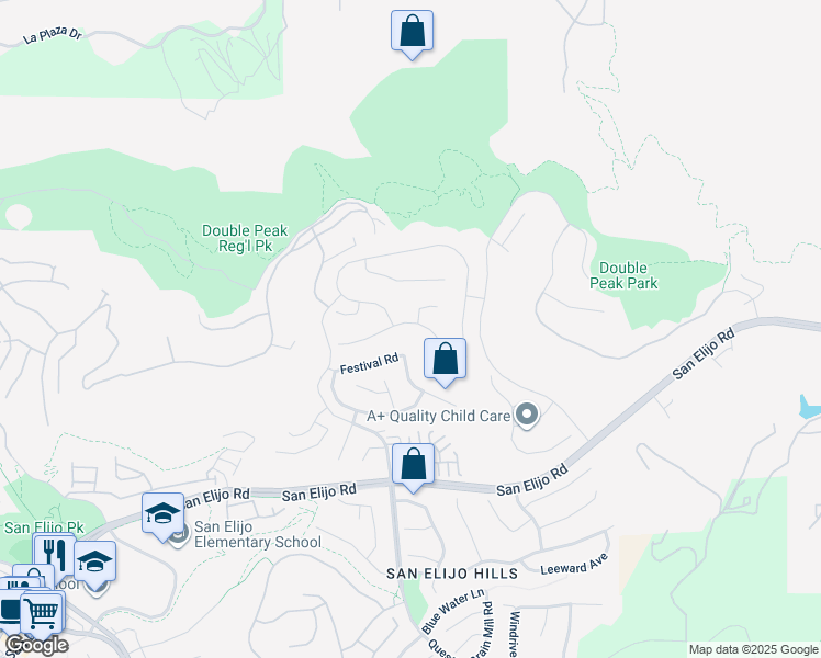 map of restaurants, bars, coffee shops, grocery stores, and more near 1093 Vega Way in San Marcos