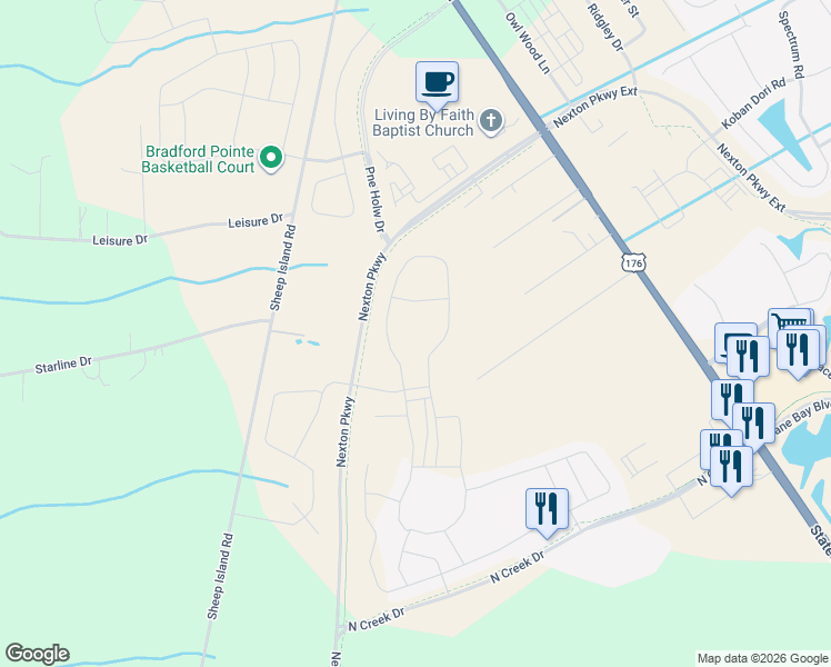 map of restaurants, bars, coffee shops, grocery stores, and more near 1190 Sheep Island Road in Summerville