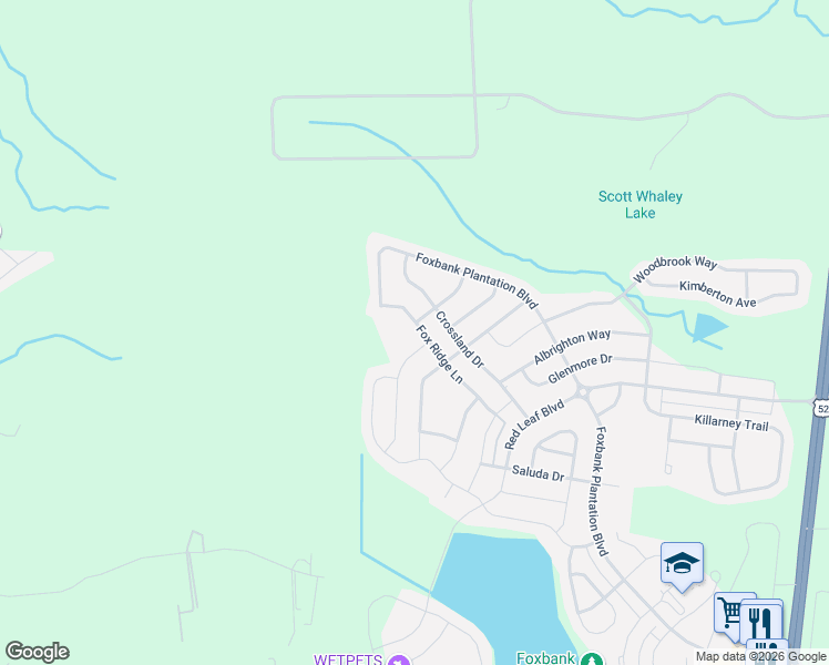 map of restaurants, bars, coffee shops, grocery stores, and more near 559 Crossland Drive in Moncks Corner