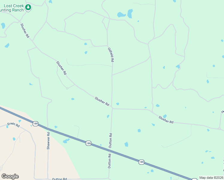 map of restaurants, bars, coffee shops, grocery stores, and more near Oilfield Road in Jack County