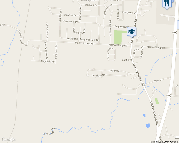 map of restaurants, bars, coffee shops, grocery stores, and more near 2081 Collier Way in Tuscaloosa