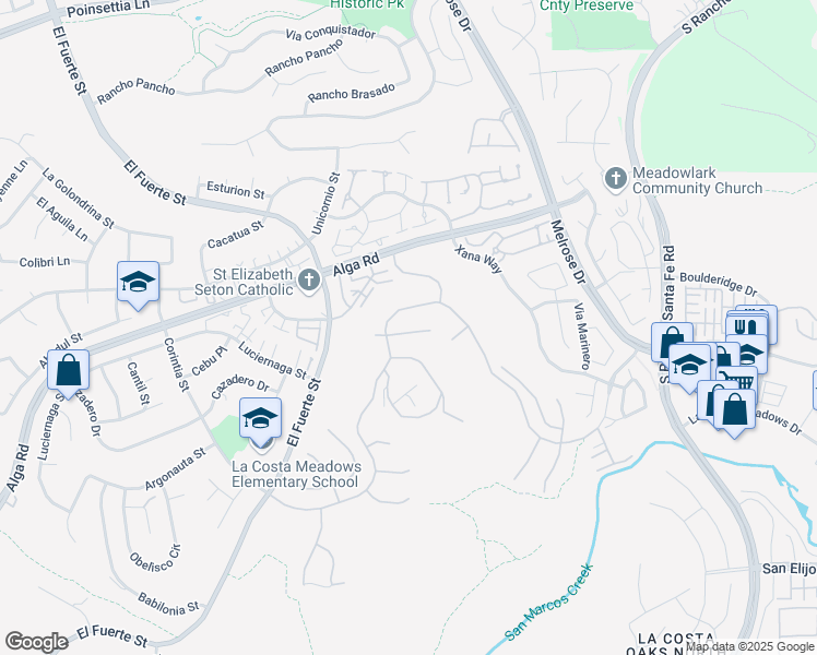 map of restaurants, bars, coffee shops, grocery stores, and more near 3208 Corte Tamarindo in Carlsbad