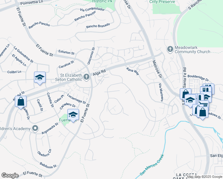 map of restaurants, bars, coffee shops, grocery stores, and more near 3204 Corte Tamarindo in Carlsbad