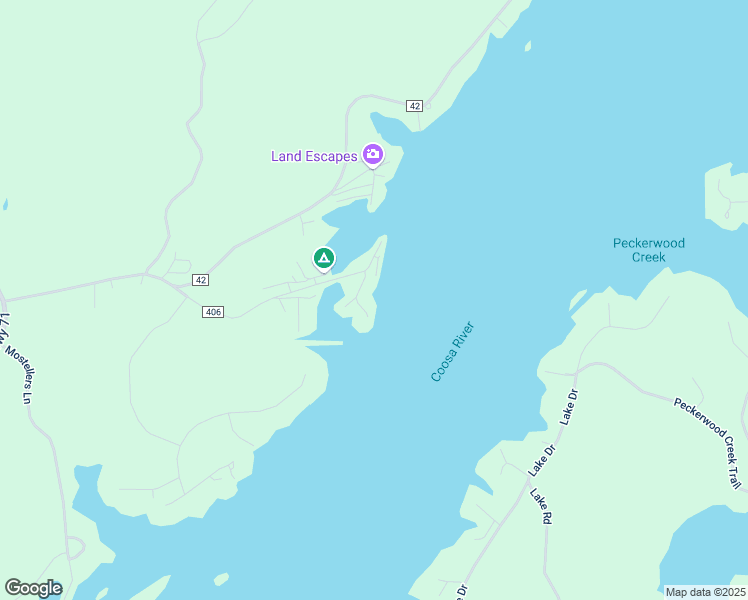 map of restaurants, bars, coffee shops, grocery stores, and more near 44-46 County Road 406 in Shelby