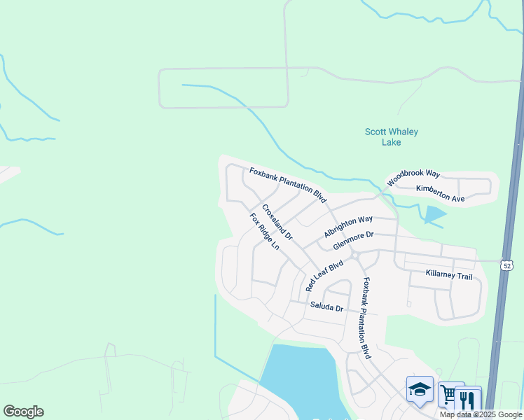 map of restaurants, bars, coffee shops, grocery stores, and more near 559 Crossland Drive in Moncks Corner