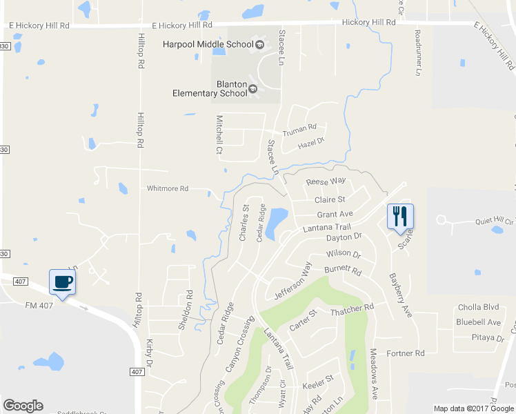map of restaurants, bars, coffee shops, grocery stores, and more near 9151 Cedar Ridge in Lantana