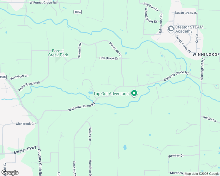 map of restaurants, bars, coffee shops, grocery stores, and more near 515 Mark Drive in Allen