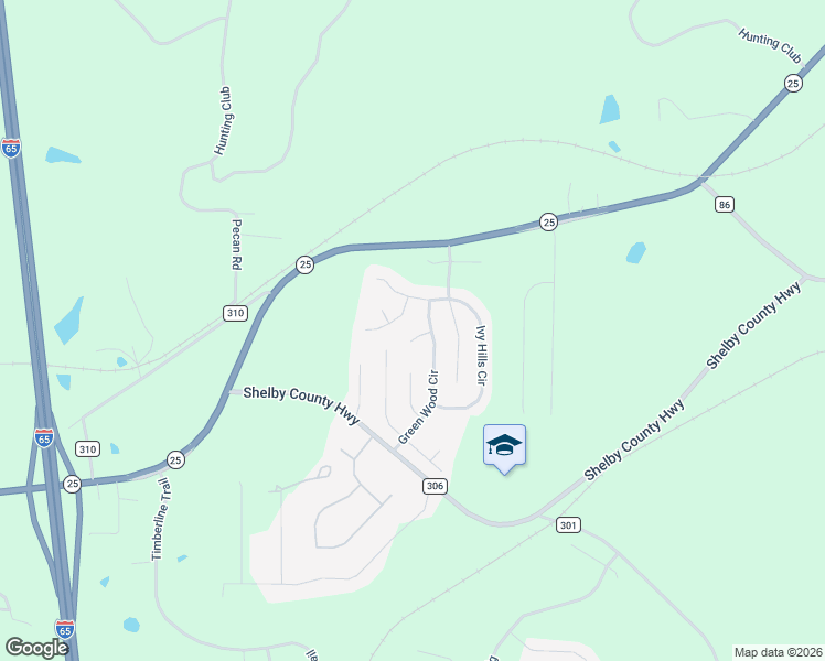 map of restaurants, bars, coffee shops, grocery stores, and more near 116 Hollow Court in Calera