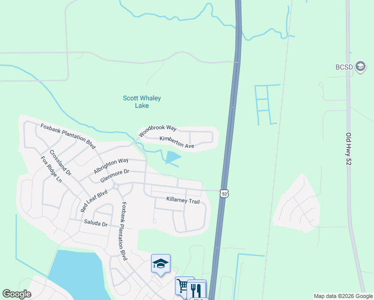 map of restaurants, bars, coffee shops, grocery stores, and more near 153 Kimberton Avenue in Moncks Corner