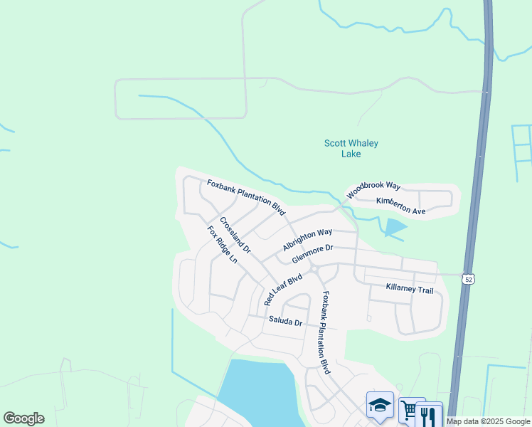 map of restaurants, bars, coffee shops, grocery stores, and more near 208 Topsaw Lane in Moncks Corner