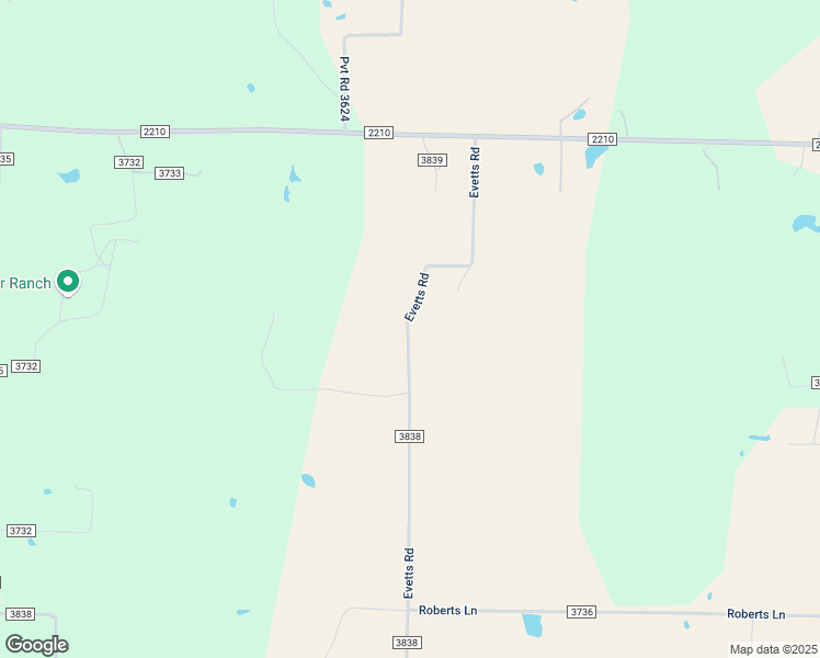 map of restaurants, bars, coffee shops, grocery stores, and more near 317 County Road 3838 in Bridgeport