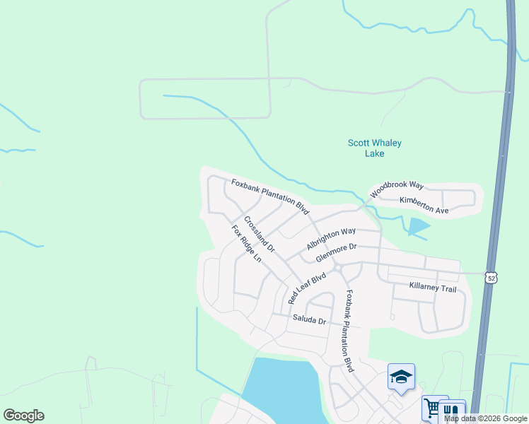 map of restaurants, bars, coffee shops, grocery stores, and more near 105 Cooks Rest Lane in Moncks Corner