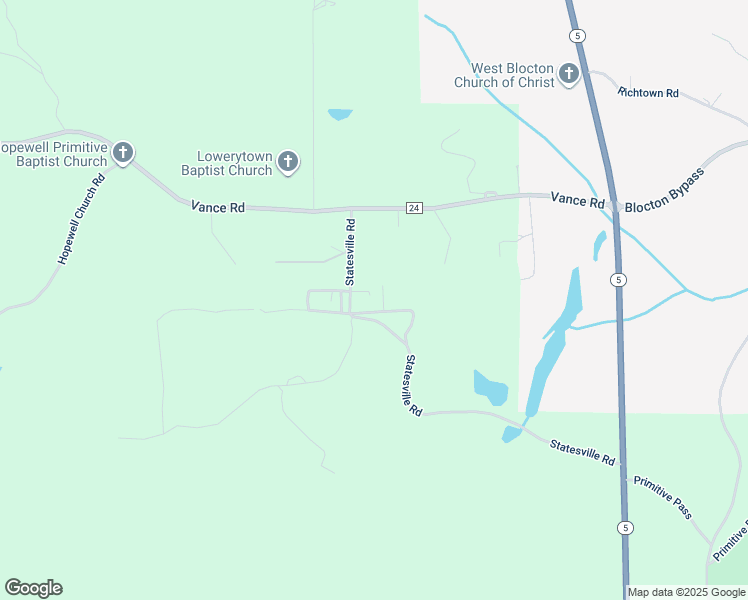 map of restaurants, bars, coffee shops, grocery stores, and more near 177 Statesville Road in West Blocton