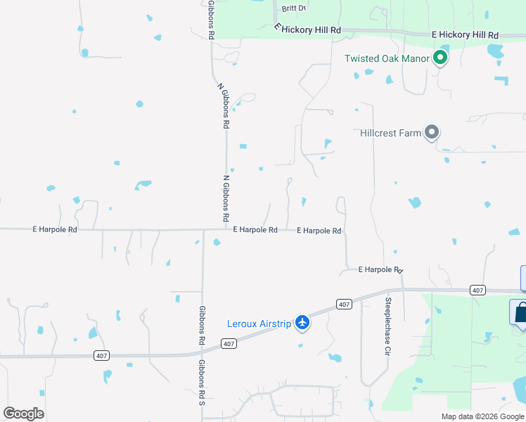 map of restaurants, bars, coffee shops, grocery stores, and more near 1323 East Harpole Road in Argyle