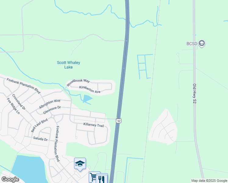 map of restaurants, bars, coffee shops, grocery stores, and more near 181 Kimberton Avenue in Moncks Corner