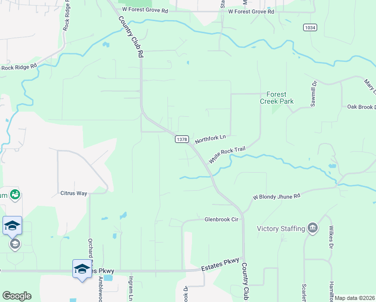 map of restaurants, bars, coffee shops, grocery stores, and more near 3 Moonlight Trail in Allen