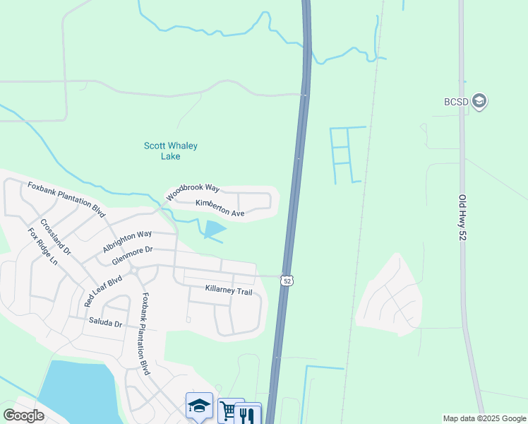 map of restaurants, bars, coffee shops, grocery stores, and more near 173 Kimberton Avenue in Moncks Corner