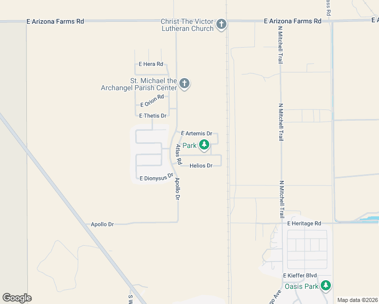 map of restaurants, bars, coffee shops, grocery stores, and more near 5939 East Demeter Drive in Florence