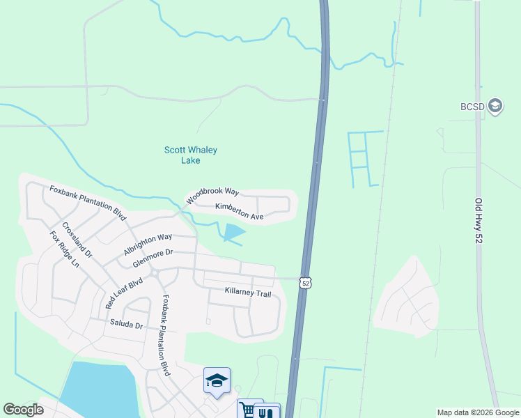 map of restaurants, bars, coffee shops, grocery stores, and more near 300 Evesham Avenue in Moncks Corner