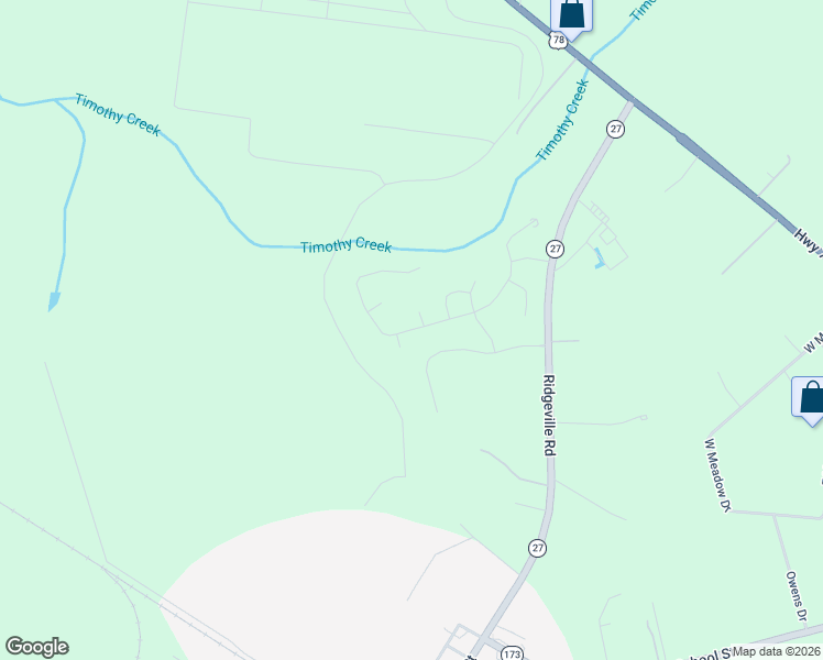 map of restaurants, bars, coffee shops, grocery stores, and more near 255 Darby Meadow Lane in Ridgeville