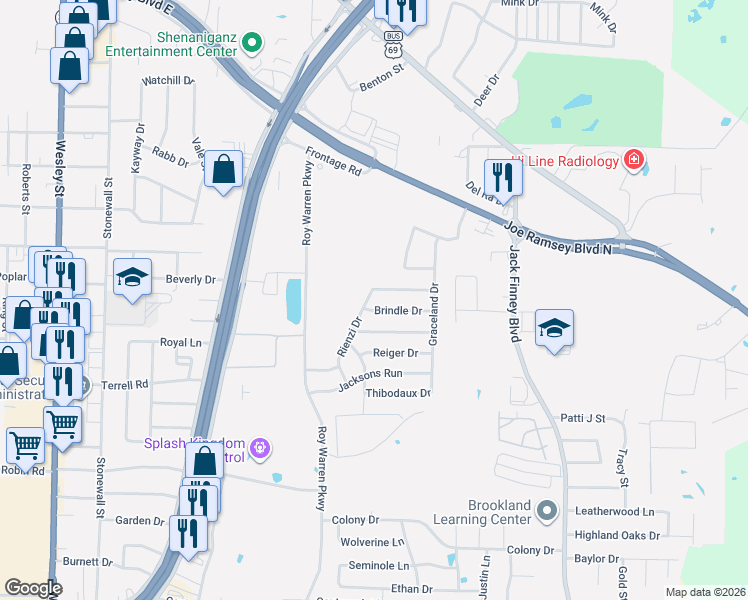 map of restaurants, bars, coffee shops, grocery stores, and more near 1429 Waverley Drive in Greenville