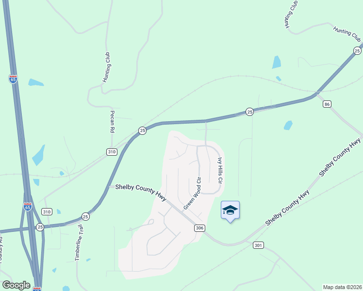 map of restaurants, bars, coffee shops, grocery stores, and more near 224 Ivy Hills Circle in Calera