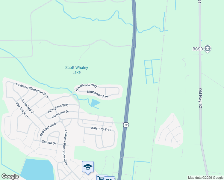 map of restaurants, bars, coffee shops, grocery stores, and more near 269 Woodbrook Way in Moncks Corner