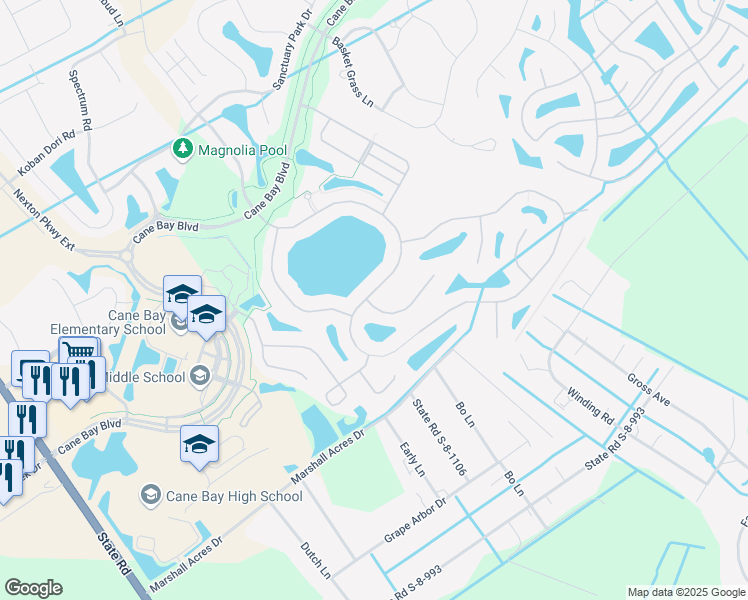 map of restaurants, bars, coffee shops, grocery stores, and more near 198 Decatur Drive in Summerville