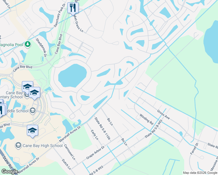 map of restaurants, bars, coffee shops, grocery stores, and more near 284 Decatur Drive in Summerville