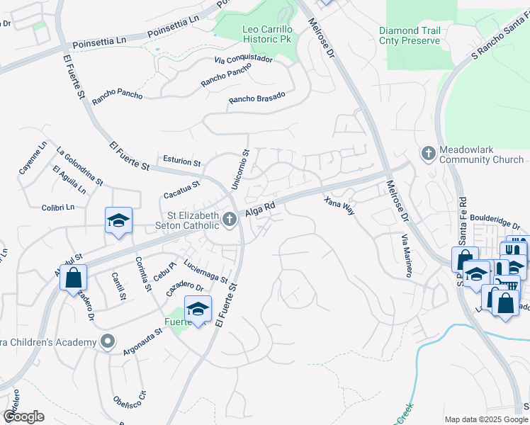 map of restaurants, bars, coffee shops, grocery stores, and more near in Carlsbad