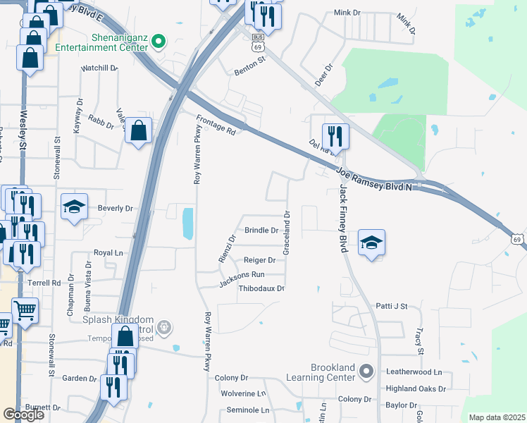 map of restaurants, bars, coffee shops, grocery stores, and more near 1411 Waverley Drive in Greenville