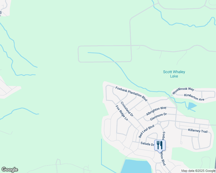 map of restaurants, bars, coffee shops, grocery stores, and more near 493 Foxbank Plantation Boulevard in Moncks Corner