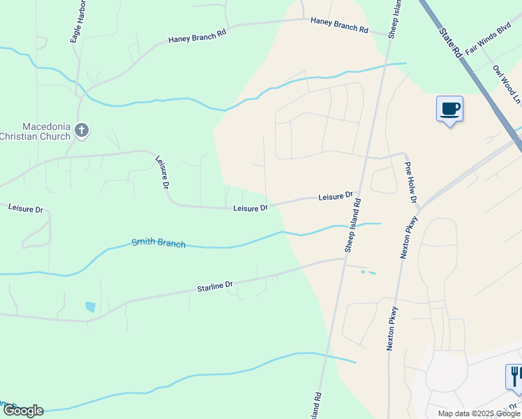 map of restaurants, bars, coffee shops, grocery stores, and more near 1282 Leisure Drive in Summerville