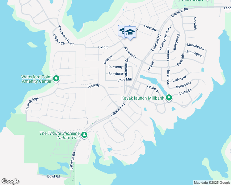 map of restaurants, bars, coffee shops, grocery stores, and more near 3021 Avondale in The Colony