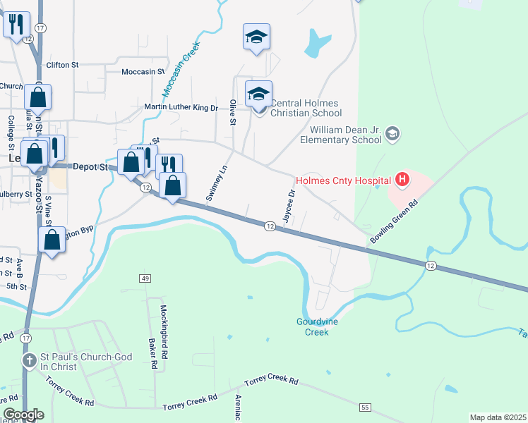 map of restaurants, bars, coffee shops, grocery stores, and more near 400 Mississippi 12 in Lexington