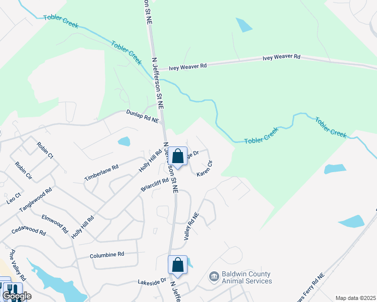 map of restaurants, bars, coffee shops, grocery stores, and more near 120 Irish Lane in Milledgeville