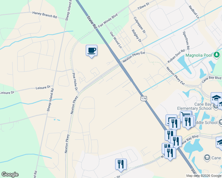 map of restaurants, bars, coffee shops, grocery stores, and more near 840 Laidback Court in Summerville