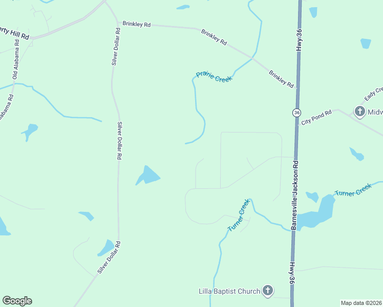 map of restaurants, bars, coffee shops, grocery stores, and more near 110 Mylee Cove in Barnesville