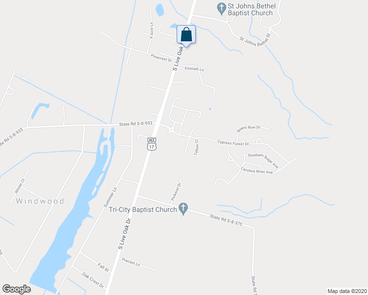 map of restaurants, bars, coffee shops, grocery stores, and more near 309 Sabal Palmetto Court in Moncks Corner