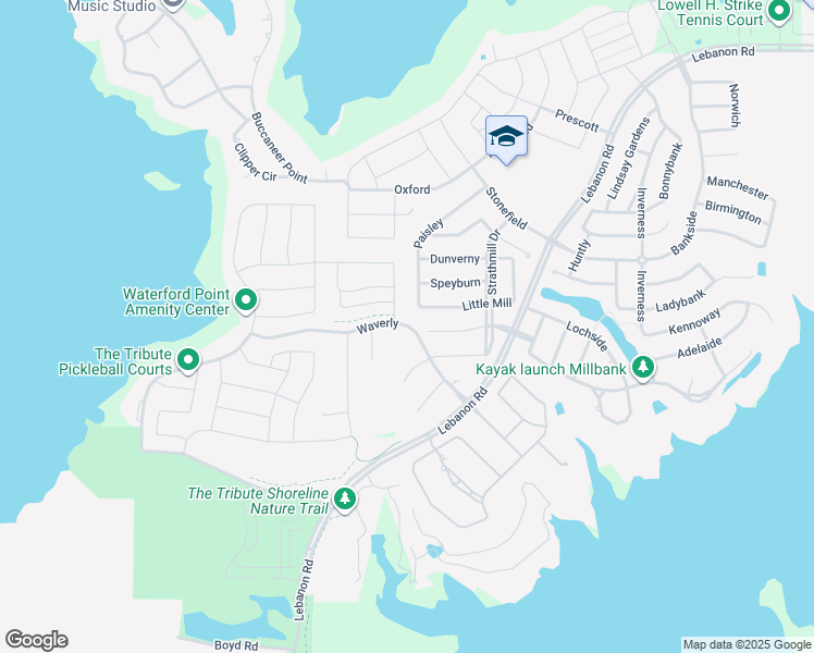 map of restaurants, bars, coffee shops, grocery stores, and more near 3001 Aberdeen Drive in The Colony