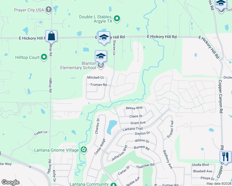 map of restaurants, bars, coffee shops, grocery stores, and more near 1005 Hazel Drive in Lantana