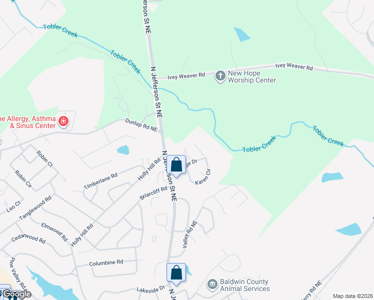 map of restaurants, bars, coffee shops, grocery stores, and more near 120 Irish Lane in Milledgeville