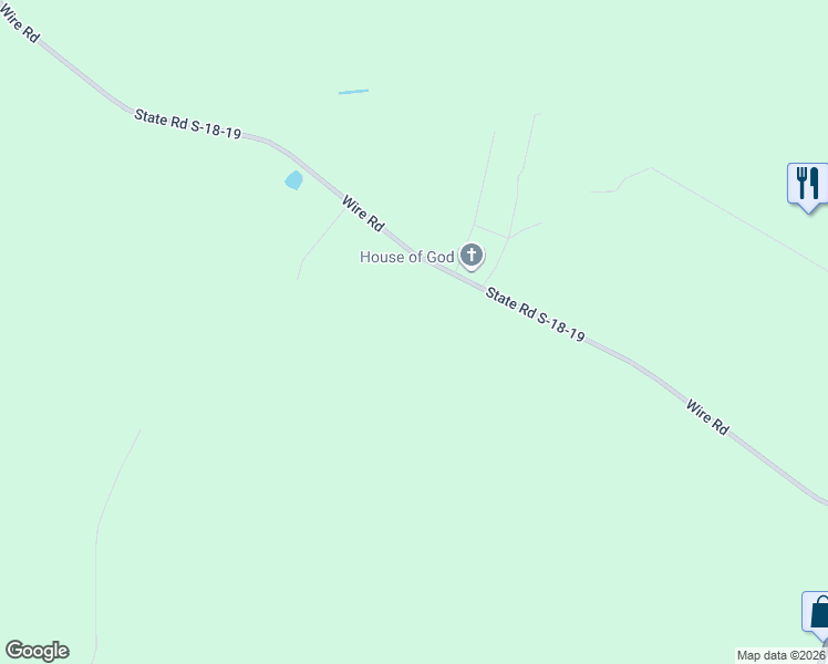 map of restaurants, bars, coffee shops, grocery stores, and more near 3527 Co Road S-18-19 in Saint George